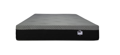 The Georgian - black and grey Whisper mattress, front view