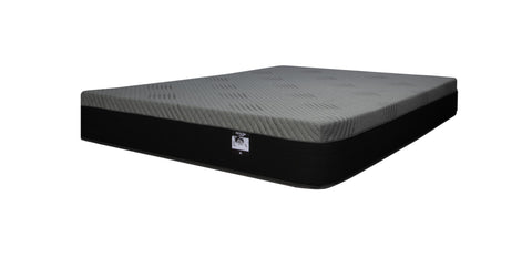 The Georgian - black and grey Whisper mattress, side profile